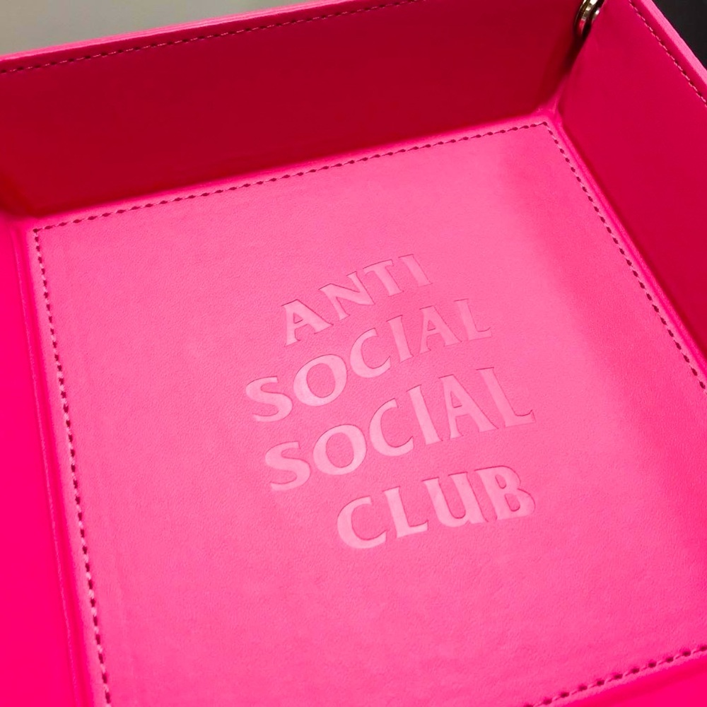 ASSC Pink Leather Tray